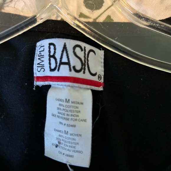 Black Henley Tshirt - Picture 2 of 2